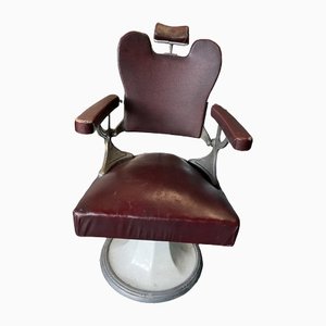 Vintage Barber Chair in Cow Leather-BZK-1336465