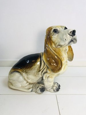 Vintage Basset Hound Sculpture from King, 1960s-WQJ-732942