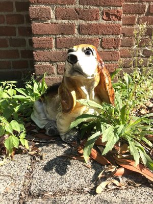 Vintage Basset Hound Sculpture from King, 1960s-WQJ-732942