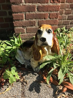 Vintage Basset Hound Sculpture from King, 1960s