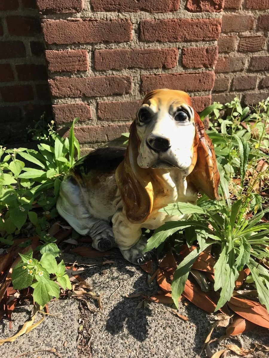 Vintage Basset Hound Sculpture from King, 1960s