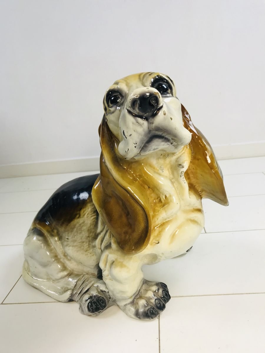 Vintage Basset Hound Sculpture from King, 1960s