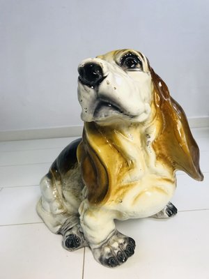 Vintage Basset Hound Sculpture from King, 1960s-WQJ-732942