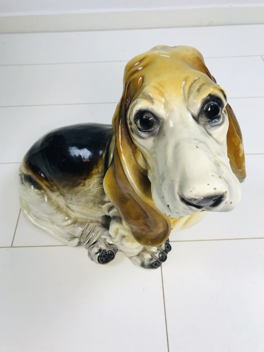 Vintage Basset Hound Sculpture from King, 1960s