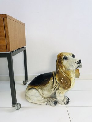 Vintage Basset Hound Sculpture from King, 1960s-WQJ-732942