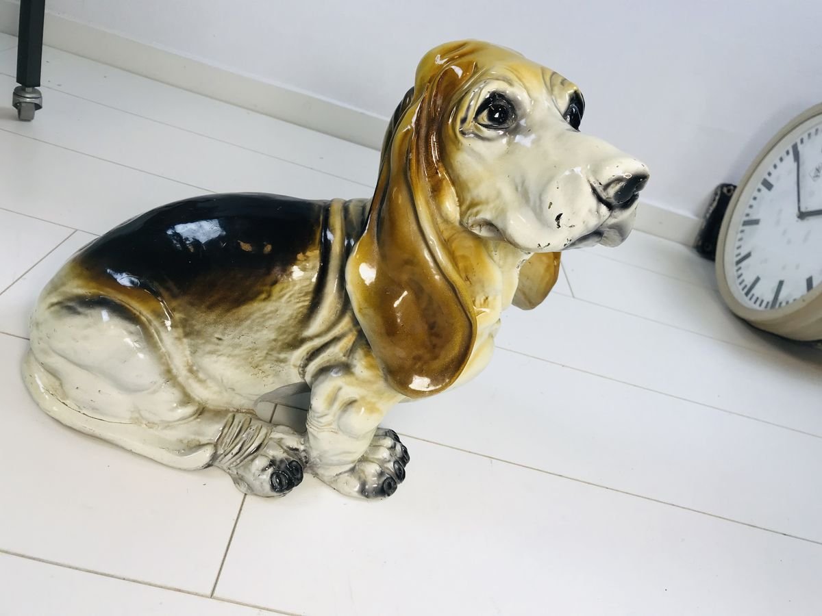 Vintage Basset Hound Sculpture from King, 1960s