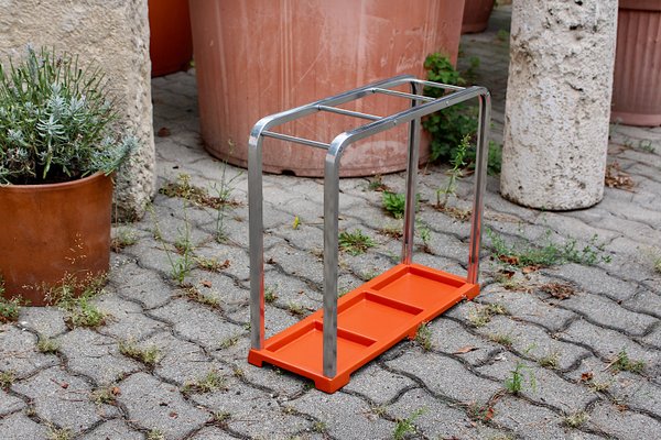 Vintage Bauhaus Art Deco Aluminum Umbrella Stand, 1930s-NB-748651