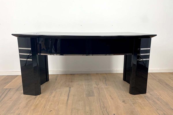 Vintage Bauhaus Black Print Shop Desk-VMP-1397978