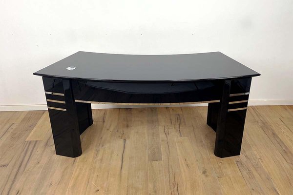 Vintage Bauhaus Black Print Shop Desk-VMP-1397978