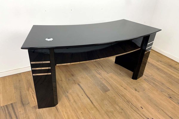 Vintage Bauhaus Black Print Shop Desk-VMP-1397978