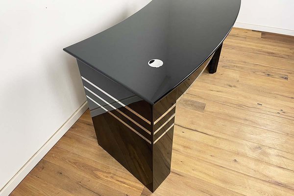 Vintage Bauhaus Black Print Shop Desk-VMP-1397978