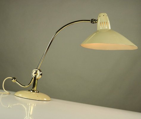 Vintage Bauhaus Brass Table Lamp from HALA - Hannoversche Lampenfabrik, 1940s-FUP-579096