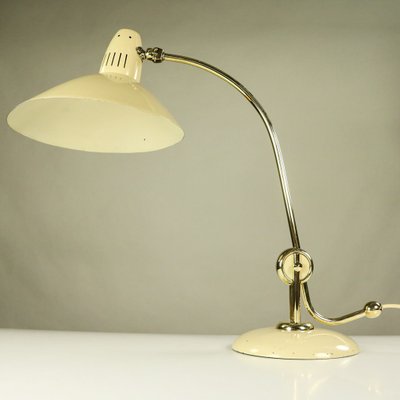 Vintage Bauhaus Brass Table Lamp from HALA - Hannoversche Lampenfabrik, 1940s-FUP-579096