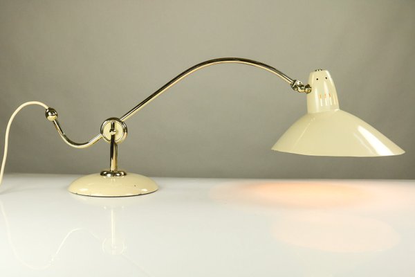 Vintage Bauhaus Brass Table Lamp from HALA - Hannoversche Lampenfabrik, 1940s-FUP-579096