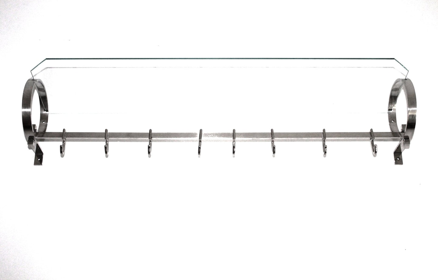 Vintage Bauhaus Chrome-Plated Brass Coat and Hat Rack, 1940s