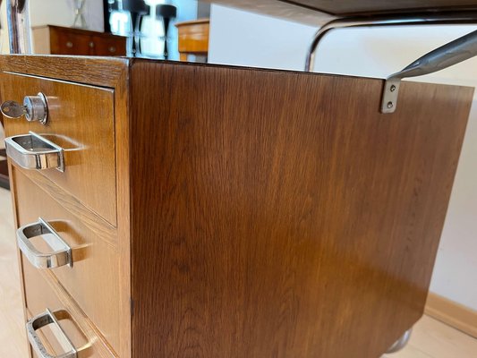 Vintage Bauhaus Oak Veneer Desk from Mücke & Melder, 1940s-NNB-1297631