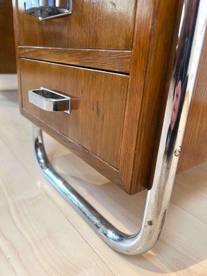 Vintage Bauhaus Oak Veneer Desk from Mücke & Melder, 1940s-NNB-1297631