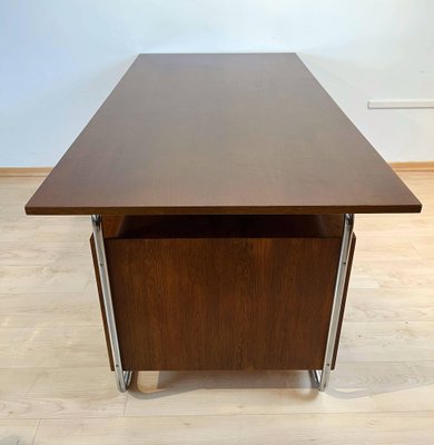 Vintage Bauhaus Oak Veneer Desk from Mücke & Melder, 1940s-NNB-1297631