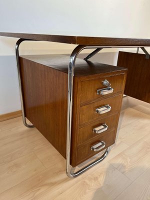 Vintage Bauhaus Oak Veneer Desk from Mücke & Melder, 1940s-NNB-1297631