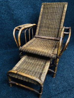 Vintage Bauhaus Rattan Chair by Erich Dieckmann, 1920s-RZY-686584