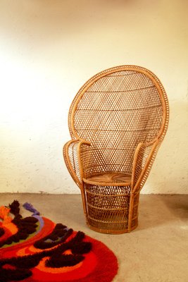 Vintage Beatrice Peacock Chair, Italy, 1970s-HUY-1124565