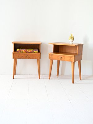 Vintage Bedside Tables, 1960s, Set of 2-QWP-2033937