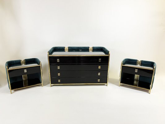 Vintage Bedside Tables, 1970s, Set of 3-WIM-1822946