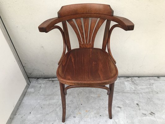 Vintage Beech Armchair, 1950s-WQQ-1452645