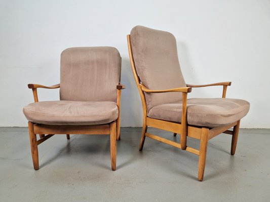 Vintage Beech Armchairs by Farstrup Møbler Casa, 1970s, Set of 2-AXJ-2022563