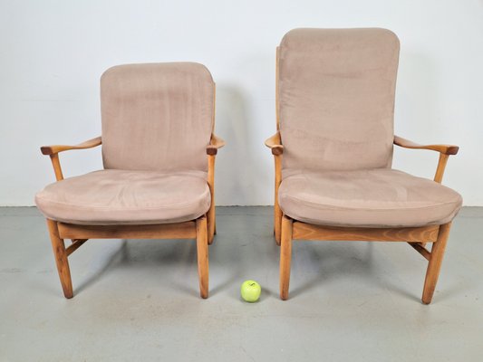 Vintage Beech Armchairs by Farstrup Møbler Casa, 1970s, Set of 2-AXJ-2022563