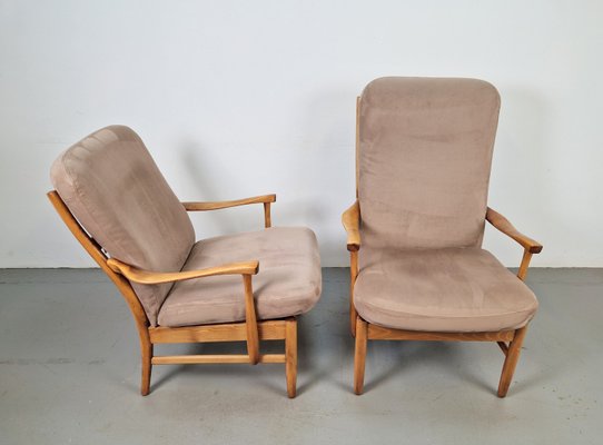 Vintage Beech Armchairs by Farstrup Møbler Casa, 1970s, Set of 2-AXJ-2022563