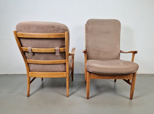 Vintage Beech Armchairs by Farstrup Møbler Casa, 1970s, Set of 2-AXJ-2022563