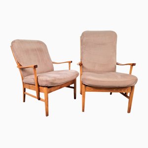 Vintage Beech Armchairs by Farstrup Møbler Casa, 1970s, Set of 2-AXJ-2022563