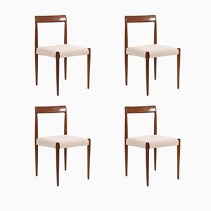 Vintage Beech Dining Chairs, 1970s, Set of 3-ABO-1440492