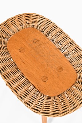 Vintage Beech & Rattan Stool-SC-1292216