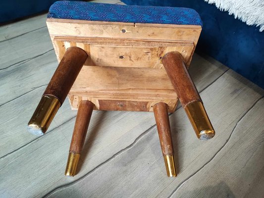 Vintage Beech Stool, 1970s-CAQ-1787710