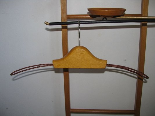 Vintage Beech Valet & Coat Hanger from Union, 1950s, Set of 2-SZW-849773