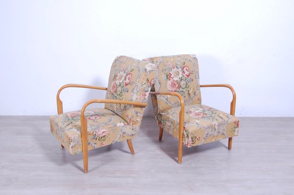 Vintage Beech Wood, 1950s, Set of 2-XSG-1298267