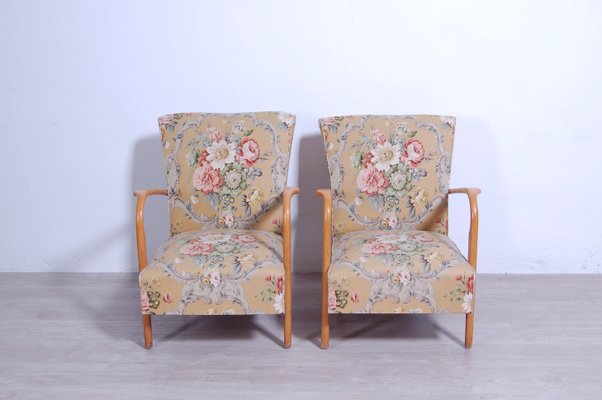 Vintage Beech Wood, 1950s, Set of 2-XSG-1298267