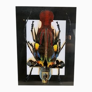 Vintage Beetle Spaceship Framed Poster-TCS-1156349