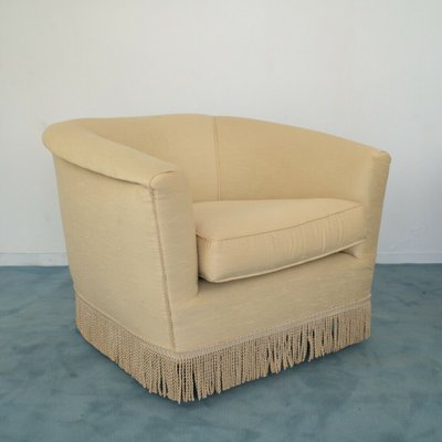 Vintage Beige Fabric Lounge Chairs, 1950s, Set of 2-ZLY-724909