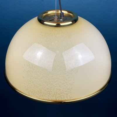 Vintage Beige Murano Glass Pendant Lamp by F. Fabbian, Italy, 1970s-WQC-1251727