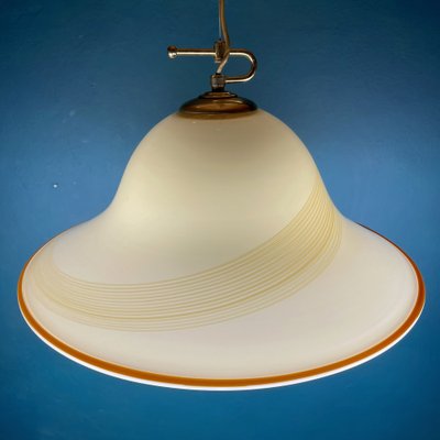 Vintage Beige Murano Glass Pendant Lamp from De Majo, Italy, 1970s-WQC-1133120