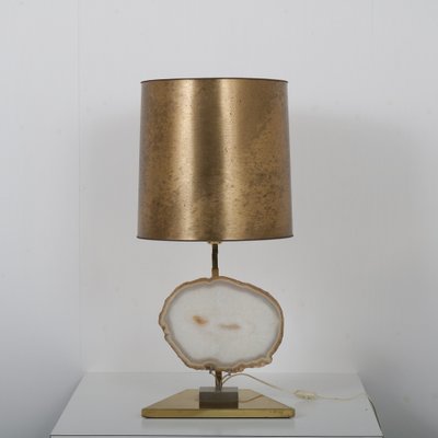 Vintage Belgian Agate Table Lamp, 1970s-GG-676470