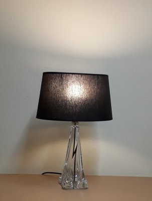 Vintage Belgian Table Lamp from Val St. Lambert, 1970s-HOI-1402778