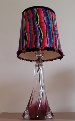 Vintage Belgian Table Lamp with a Rotated Foot, 1970s-HOI-1358229