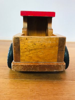 Vintage Belgian Wooden Train Toy, 1950s-WQJ-736012