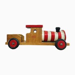 Vintage Belgian Wooden Train Toy, 1950s-WQJ-736012