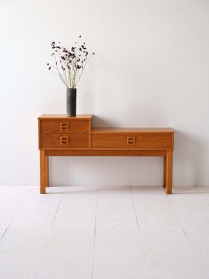 Vintage Bench with Drawers, 1960s-QWP-2034955