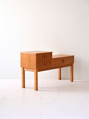 Vintage Bench with Drawers, 1960s-QWP-2034955